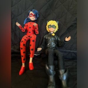 Ladybug & Cat Noir pose-able dolls
